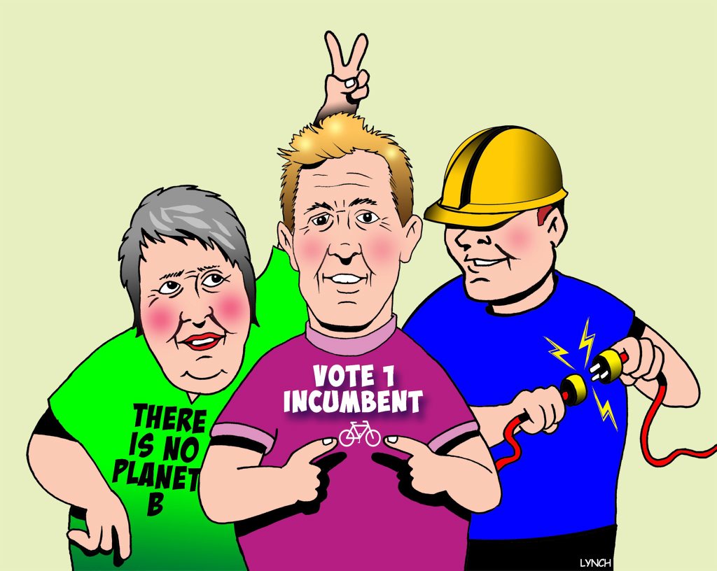 Cowper 2016 candidates cartoon. Cowper 2016 candidates cartoon.